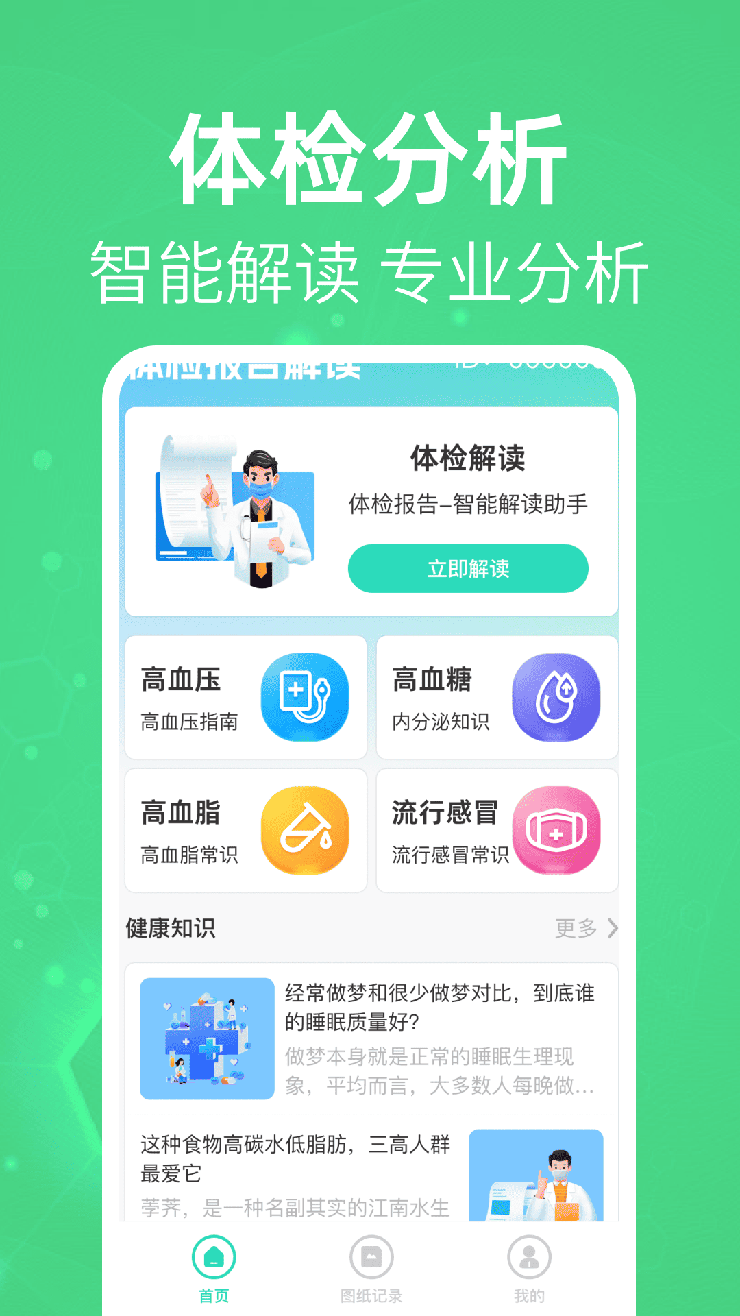体检报告分析解读截图