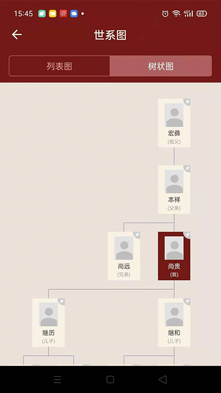 藤云家谱截图