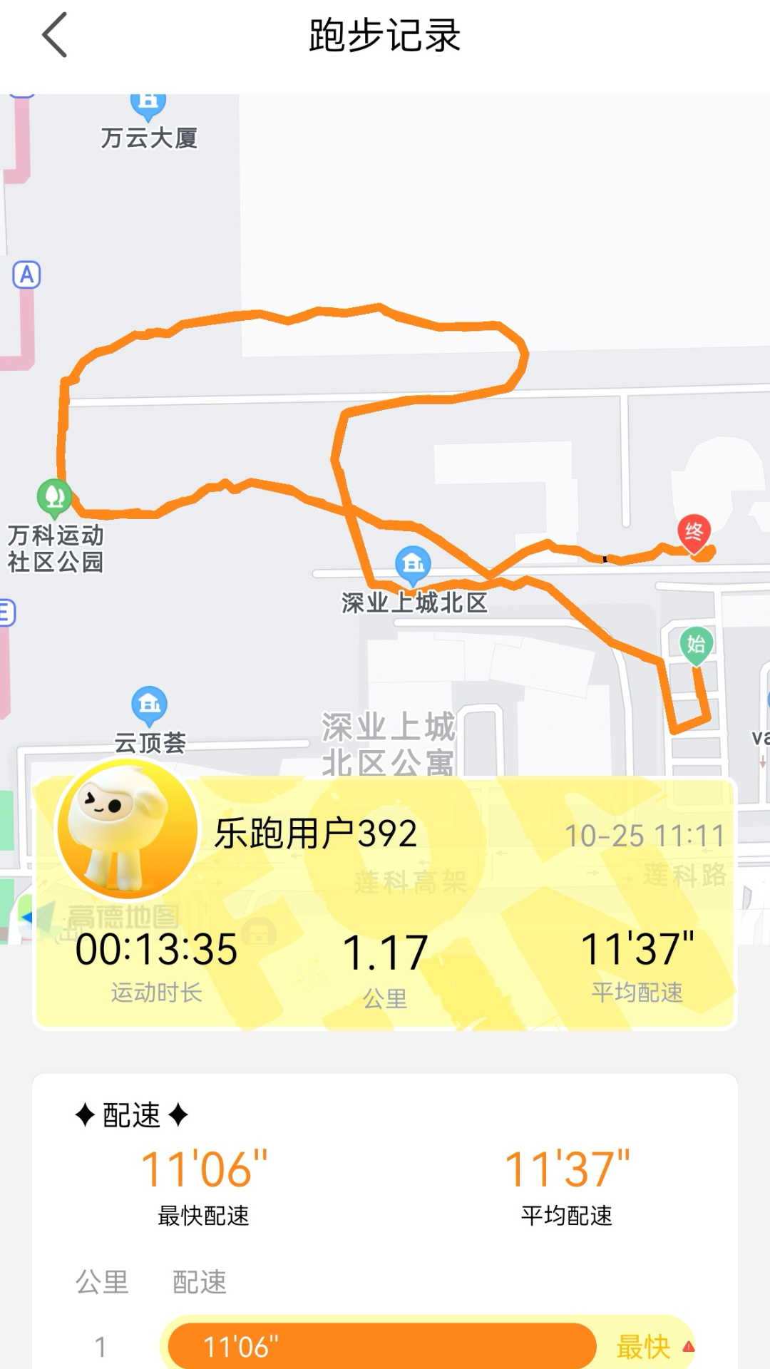 乐跑截图