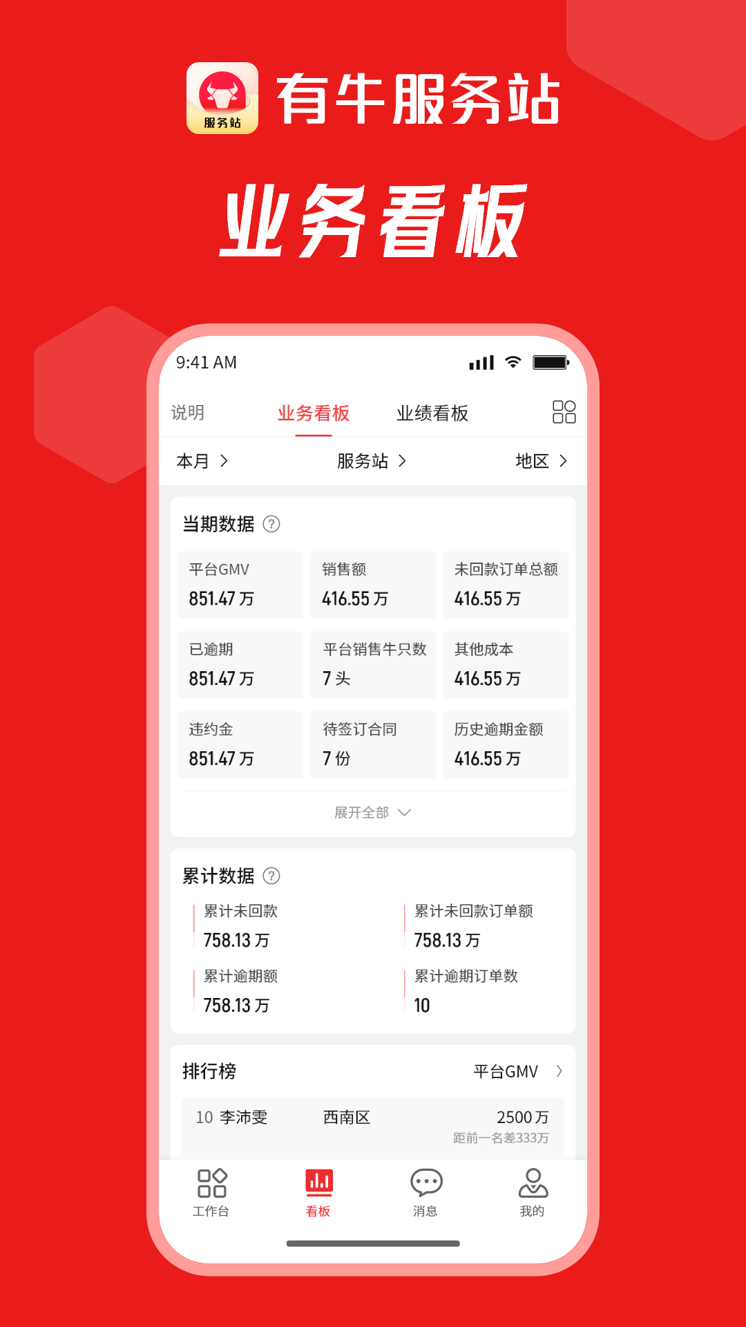 有牛服务站截图