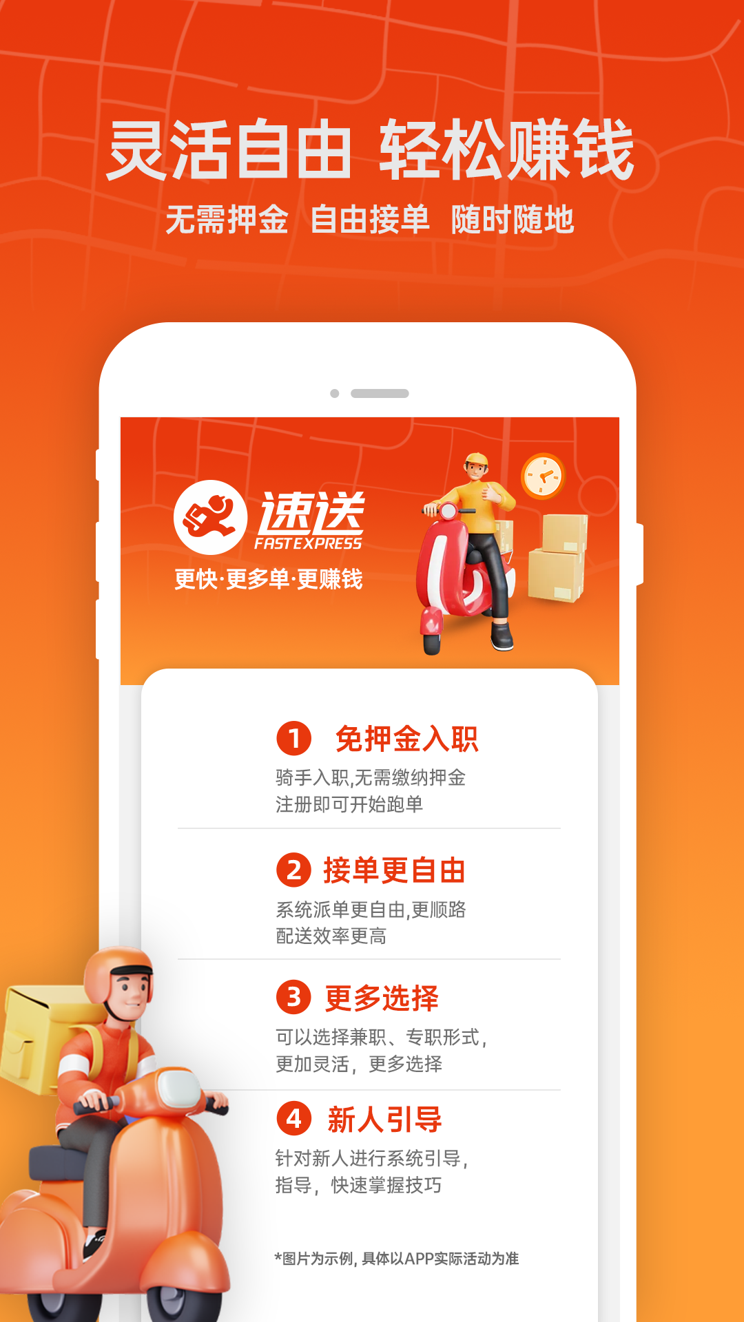 速送配送端截图
