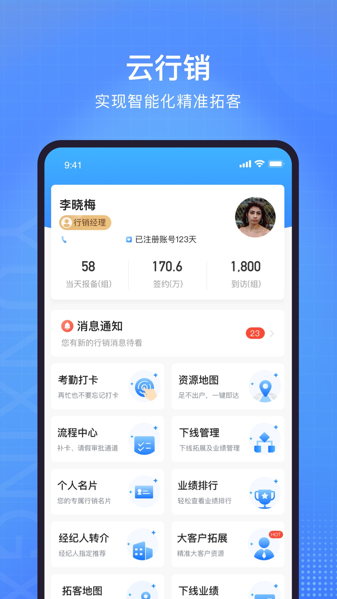 云行销截图