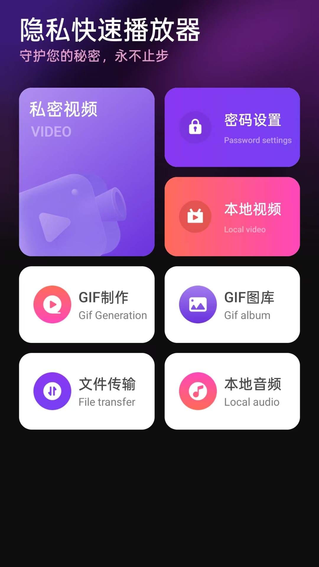 隐私快速播放器截图