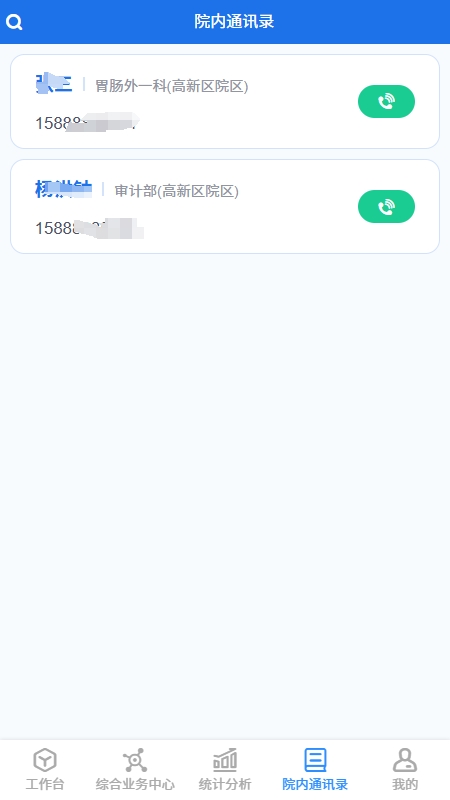 门诊患者健康风险预警管理平台截图
