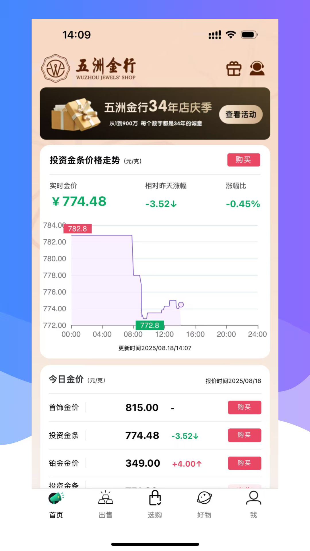 五洲金行截图