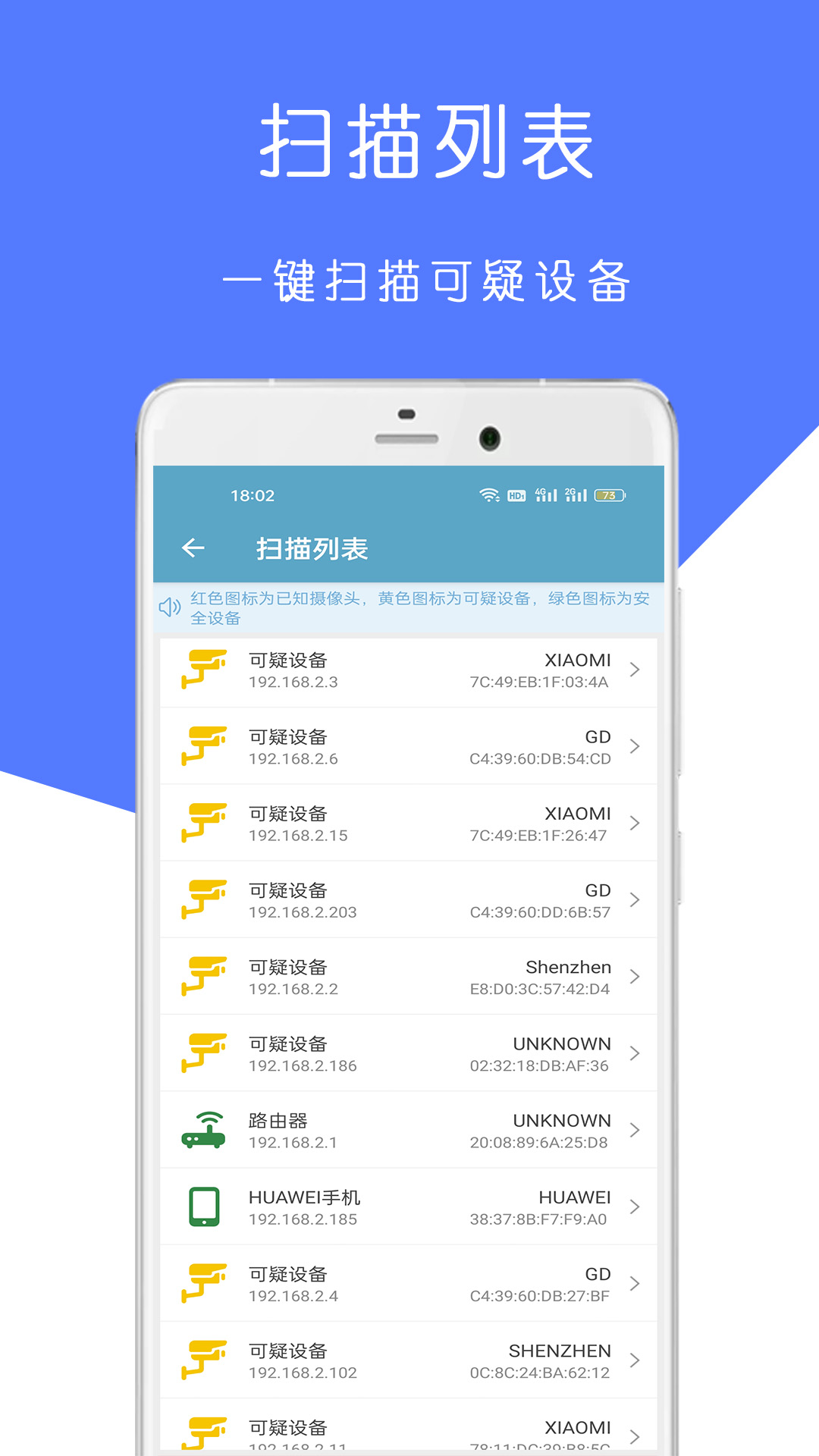 摄像头防偷拍检测截图