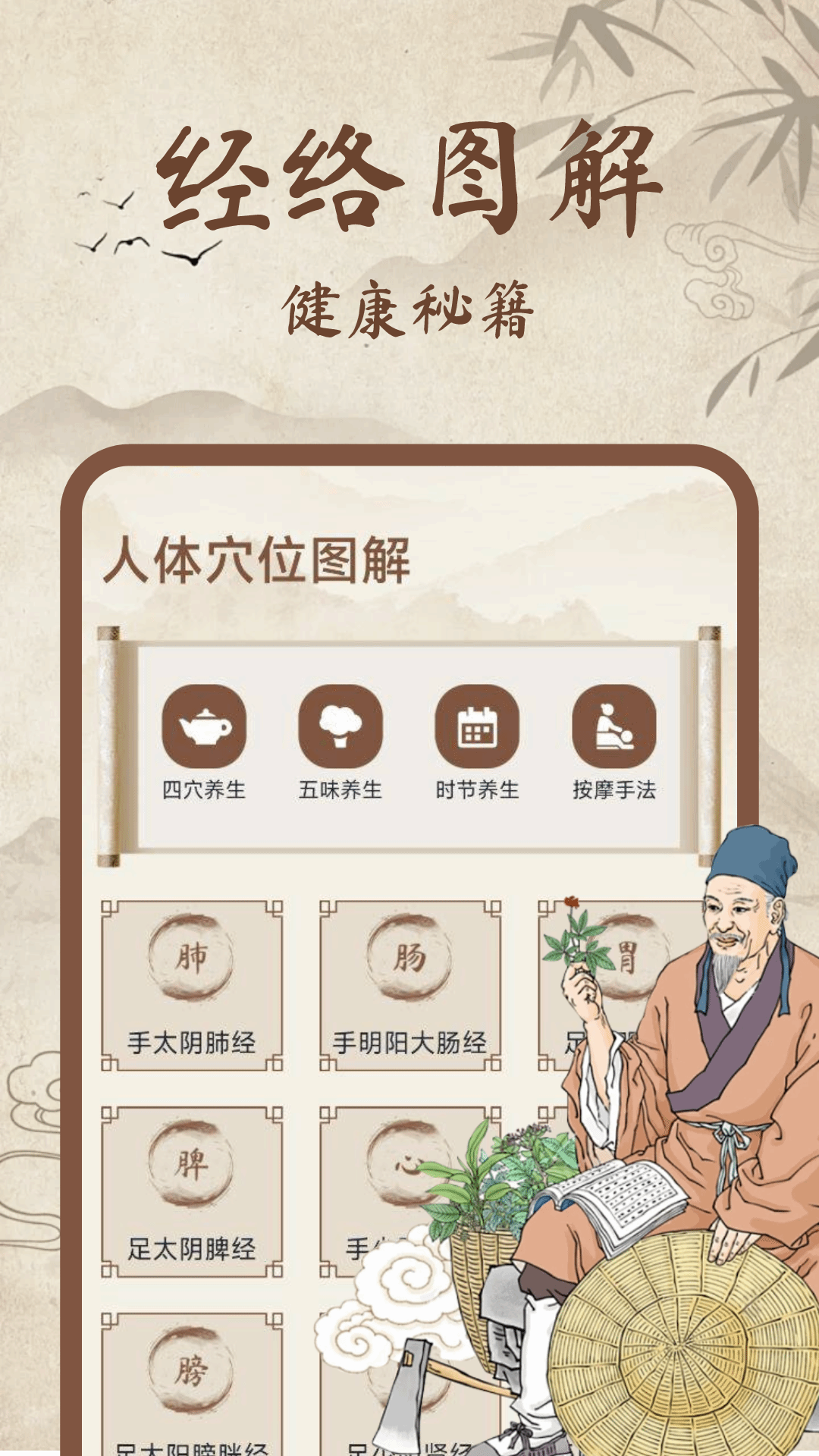 中医经络穴位图解截图