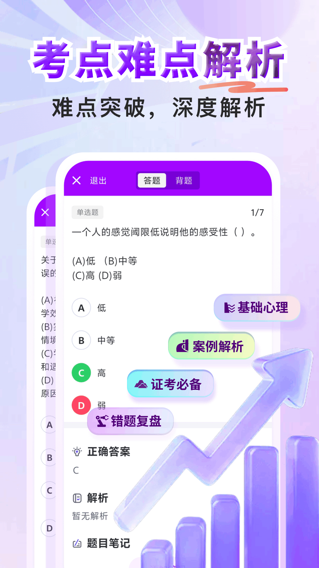 心理咨询师题库寰证截图