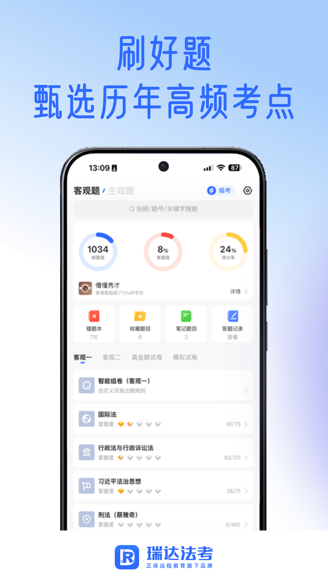 瑞达法考截图