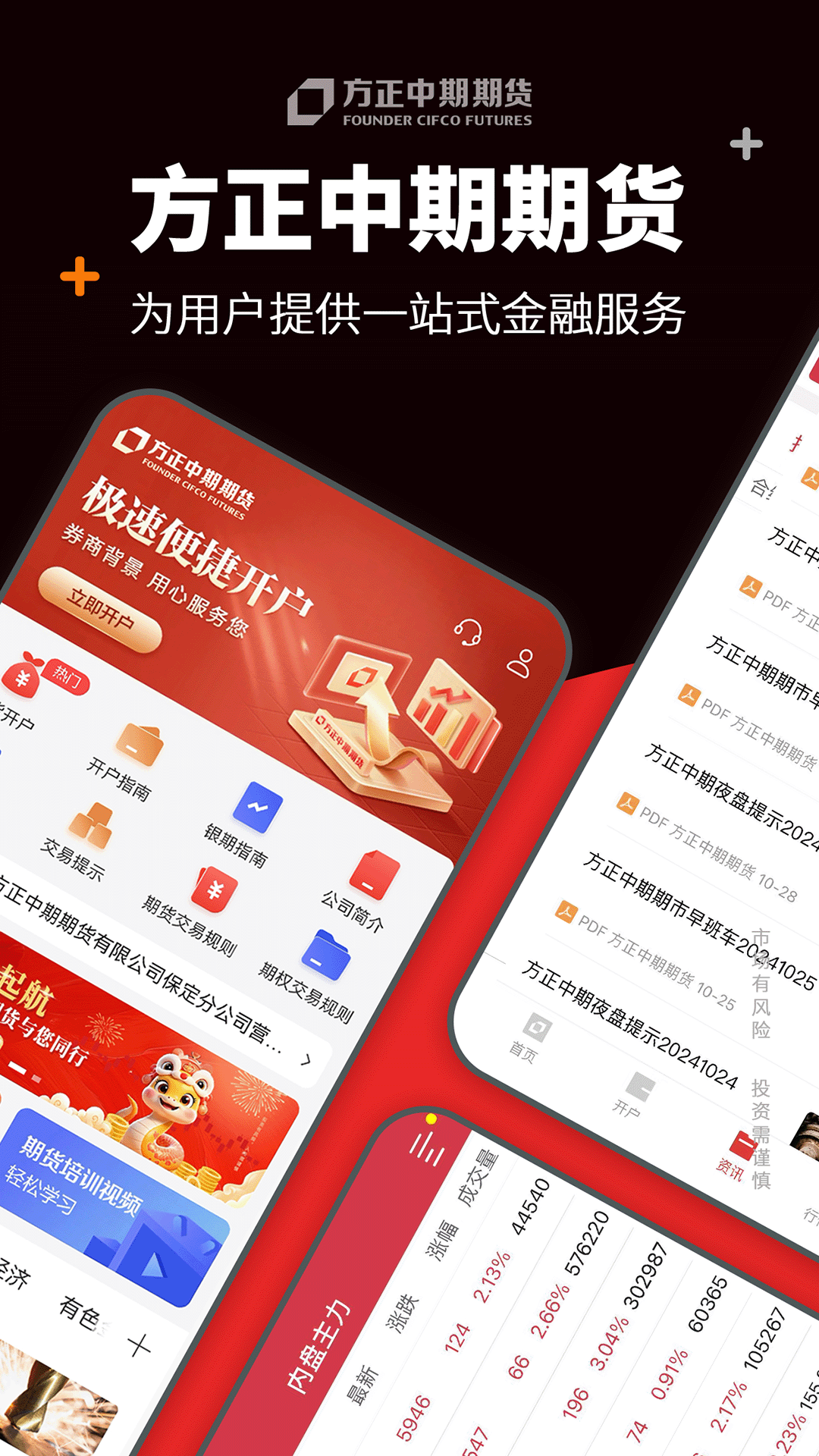 方正中期期货开户截图