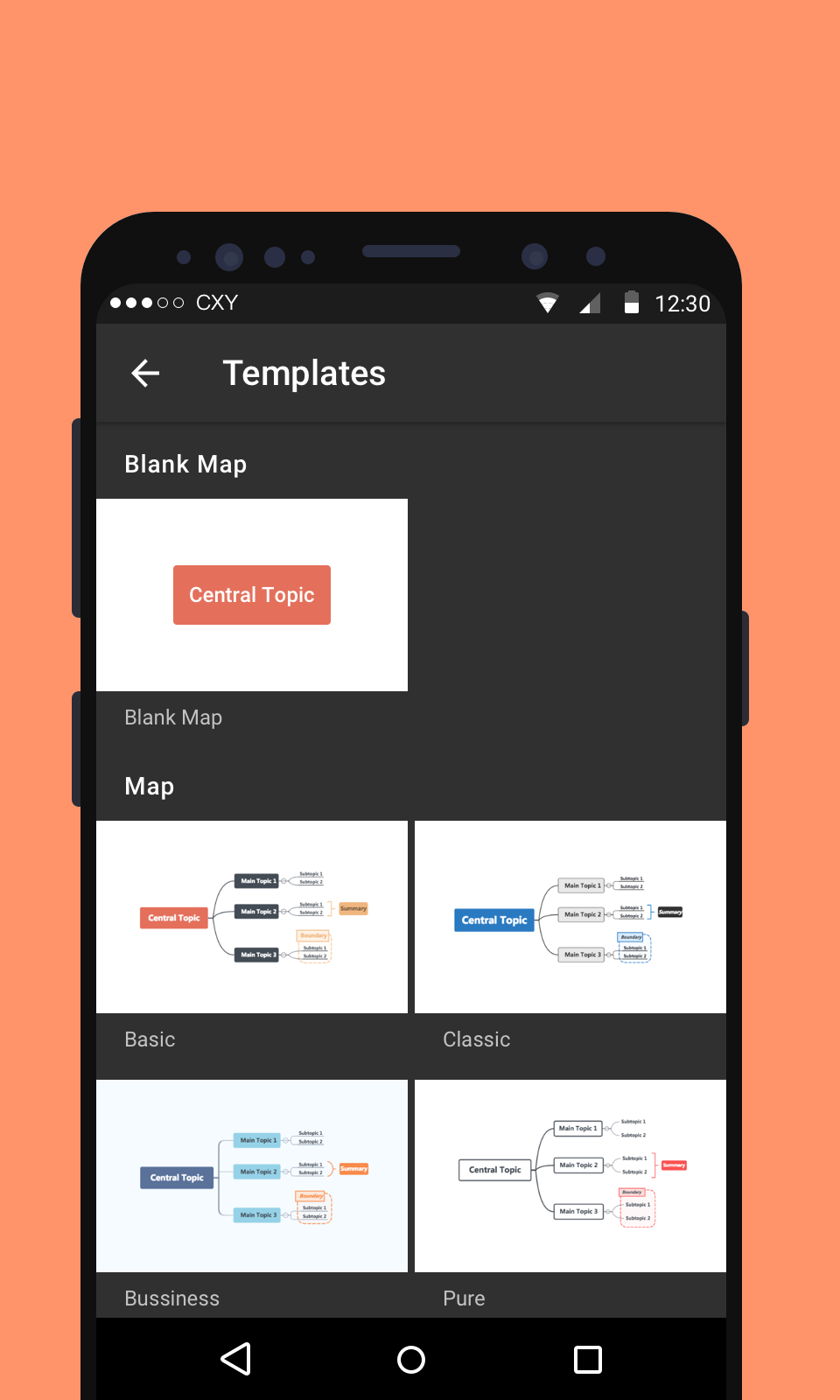 xmind思维导图截图