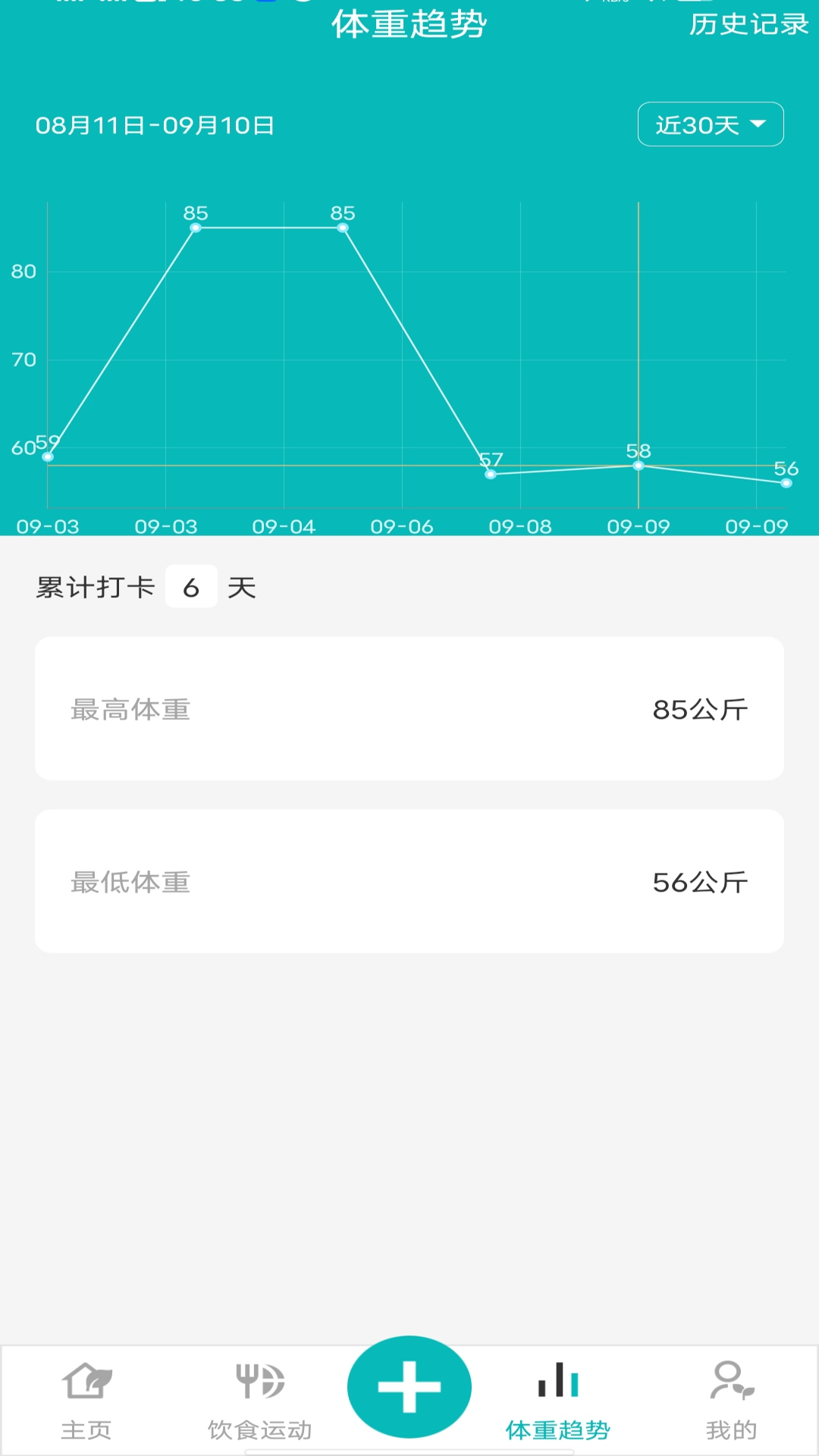 减肥减脂打卡截图