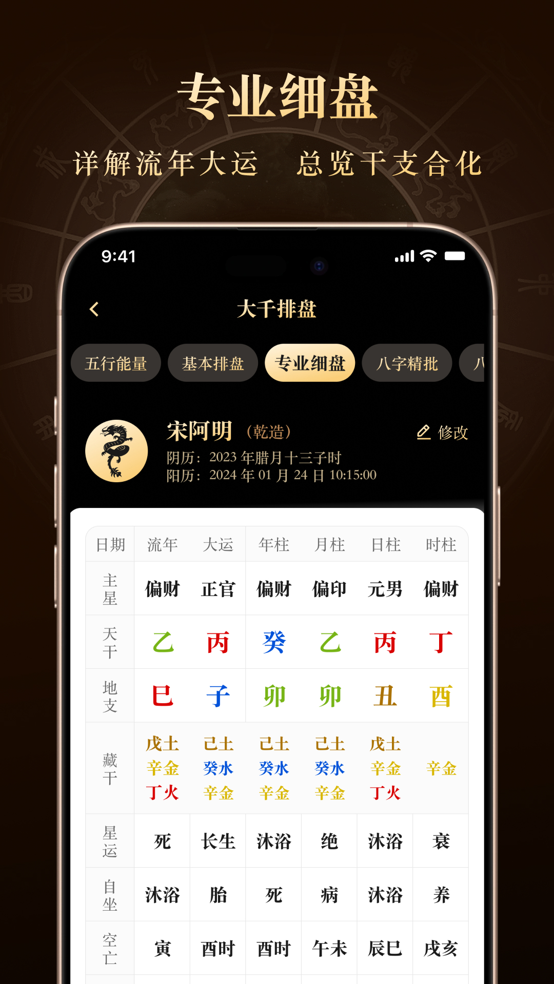 借问八字排盘截图