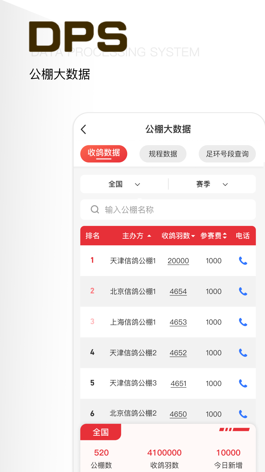 鸽友宝截图