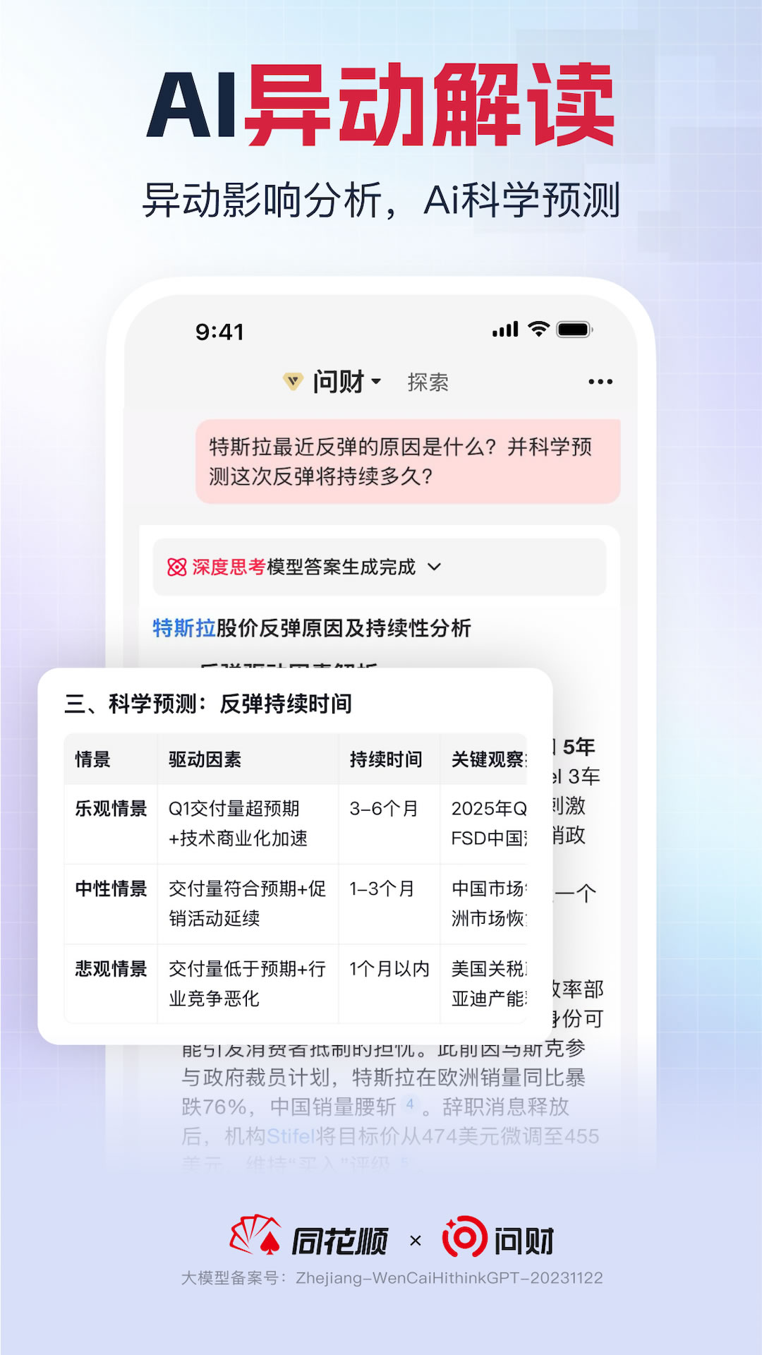 同花顺i问财选股截图