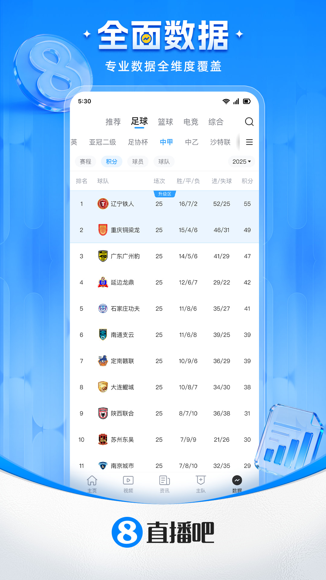 直播吧截图