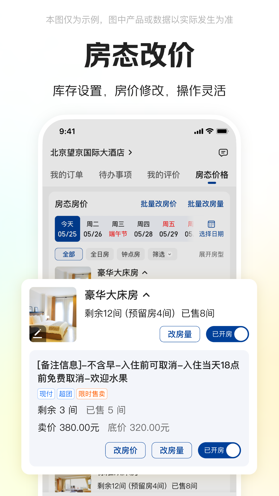 美团酒店商家截图