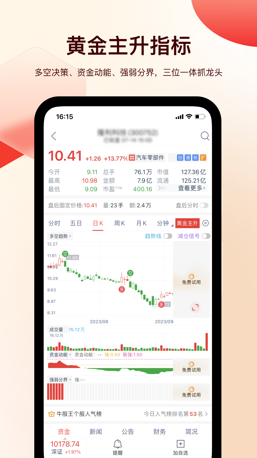 牛股王量化决策截图