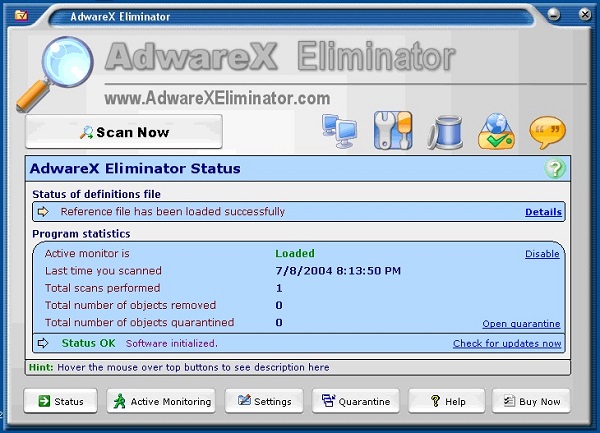 AdwareX Eliminator截图