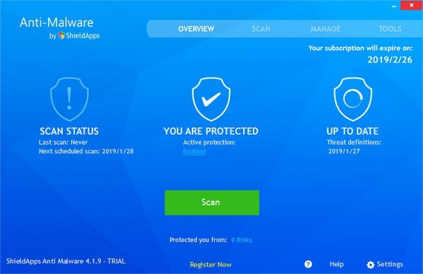 ShieldApps Anti-Malware截图