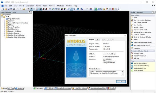PC Progress HYDRUS 2D3D Pro截图