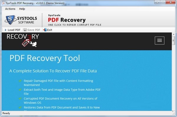 SysTools PDF Repair截图