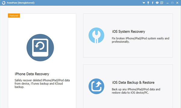 FonePaw iPhone Data Recovery截图