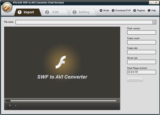 iPixSoft SWF to AVI Converter截图