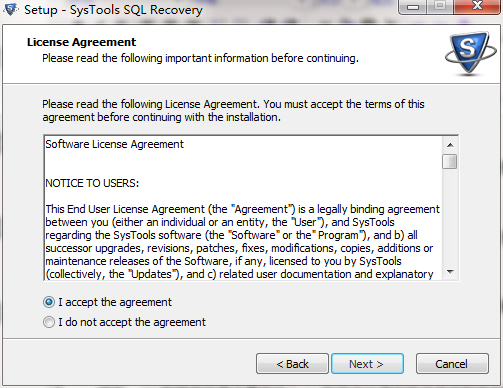 SysTools SQL Recovery截图