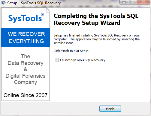 SysTools SQL Recovery截图