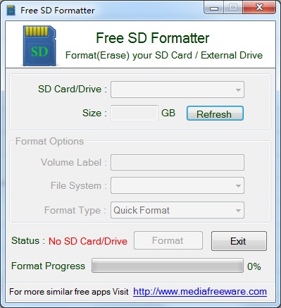 Free SD Formatter截图