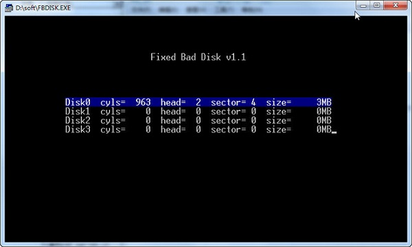 Fixed Bad Disk截图