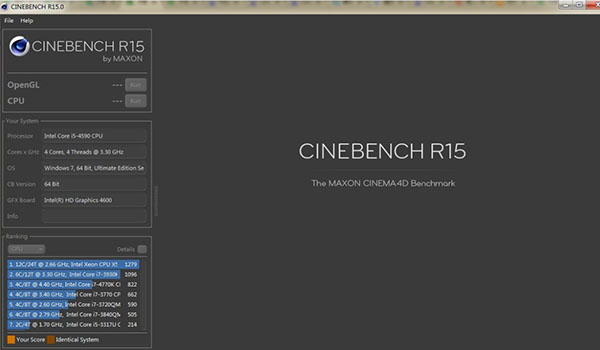 CineBench R15截图