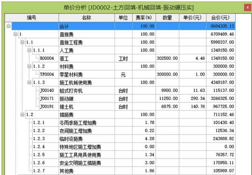 價格指數,借款利率,投入方式,投入資金,基本預備費率等計算出相應的