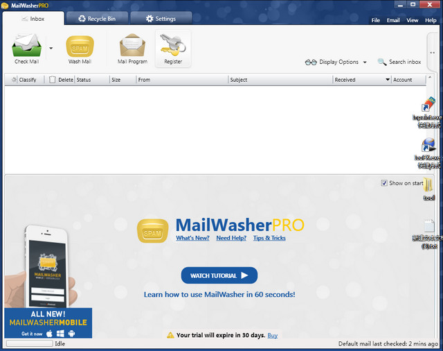 Firetrust MailWasher截图