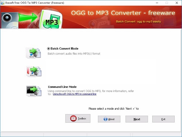 Boxoft OGG to MP3 Converter截图