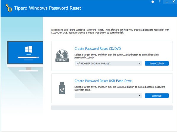 Tipard Windows Password Reset截图