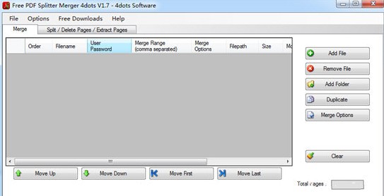 Free PDF Splitter Merger 4dots截图