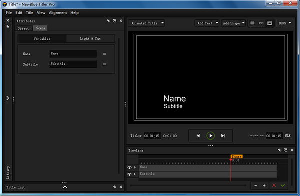 NewBlue Titler Pro截图