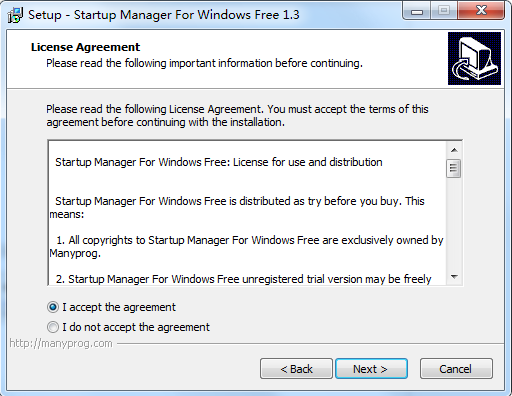 Startup Manager For Windows Free截图