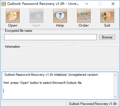 Outlook Password Recovery截图