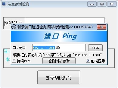 新云端口延迟检测截图