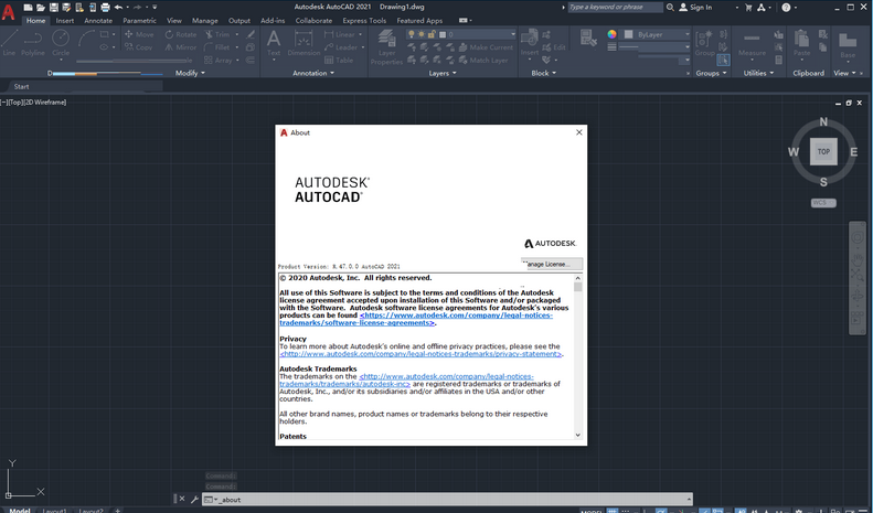 Autodesk AutoCAD2021截图