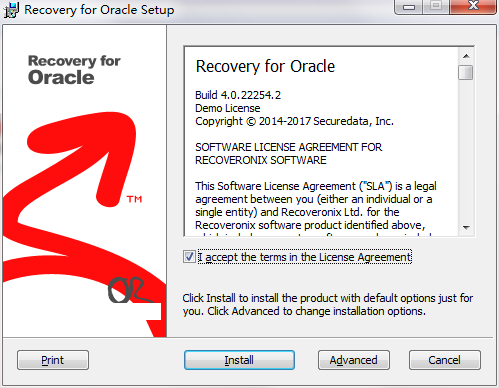 Recovery for Oracle截图