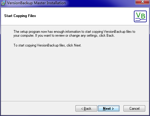 VersionBackup Master截图