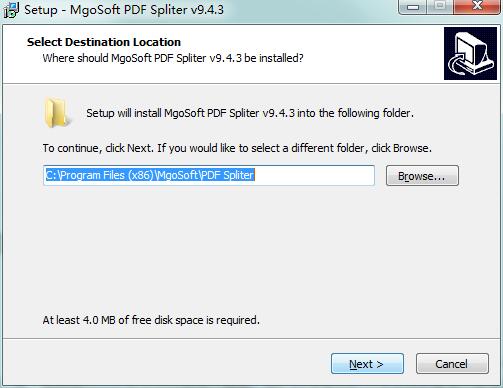 Mgosoft PDF Spliter截图