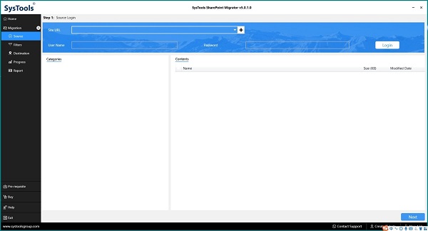 SysTools SharePoint Migrator截图