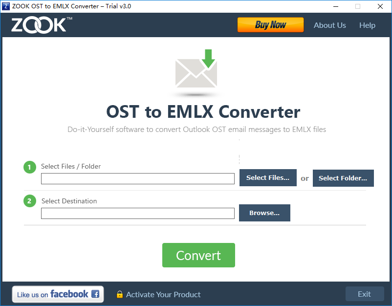 ZOOK OST to EMLX Converter截图