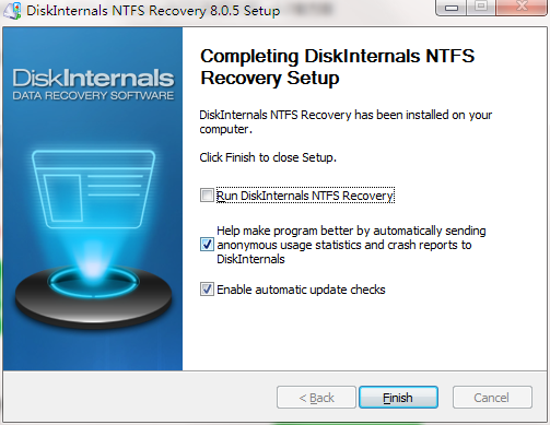 DiskInternals NTFS Recovery截图