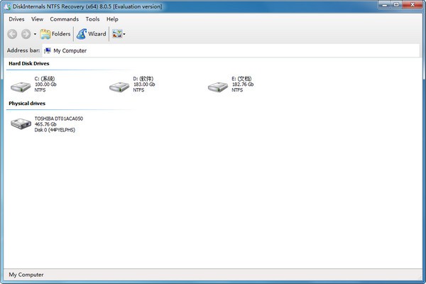 DiskInternals NTFS Recovery截图